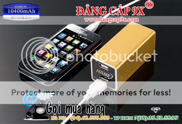 Sạc Pin dự phòng đa năng Hame P6 10400 mAh