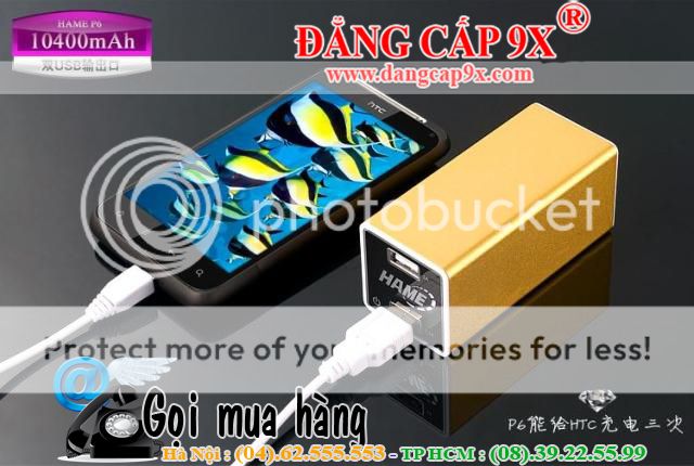 Sạc Pin dự phòng đa năng Hame P6 10400 mAh