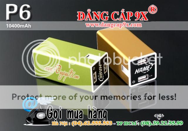 Sạc Pin dự phòng đa năng Hame P6 10400 mAh
