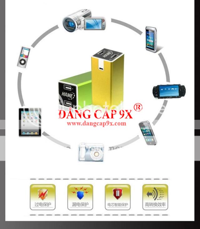 Sạc Pin dự phòng đa năng Hame P6 10400 mAh