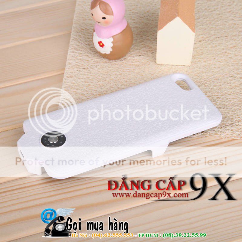 Pin dự phòng cho iPhone 5 2500 mAh kiêm ốp lưng thời trang