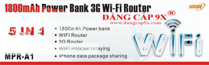 Thiết bị mạng siêu đa năng 3G Mobile Power Router 5 in 1