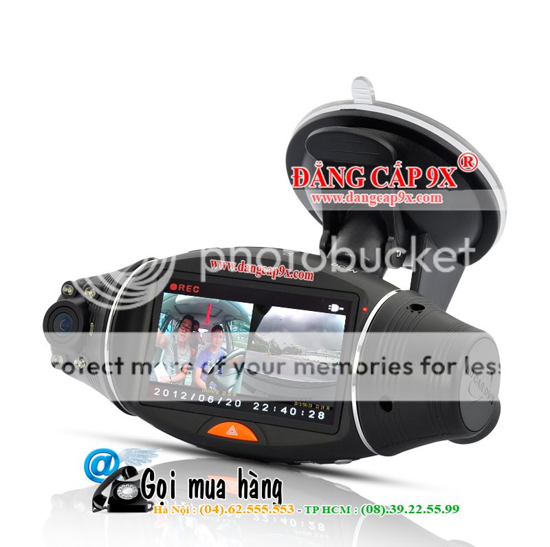 Camera hành trình, hộp đen ôtô DVR SC310 HD, tích hợp 2 camera và GPS