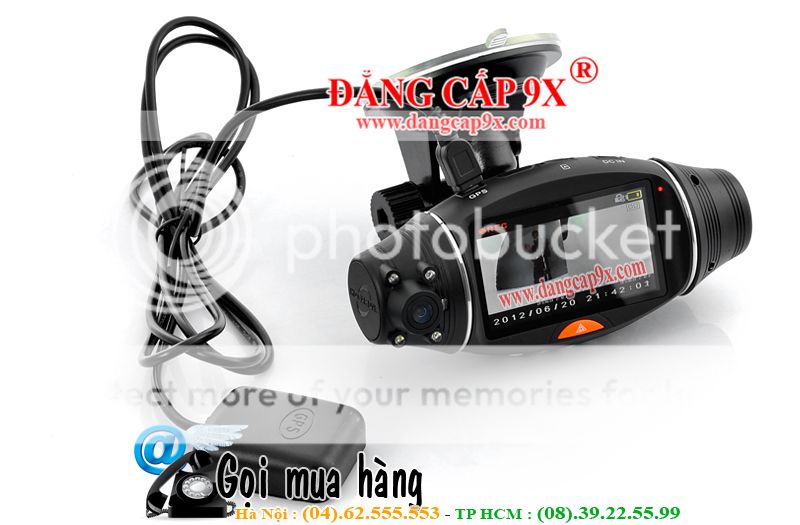 Camera hành trình, hộp đen ôtô DVR SC310 HD, tích hợp 2 camera và GPS