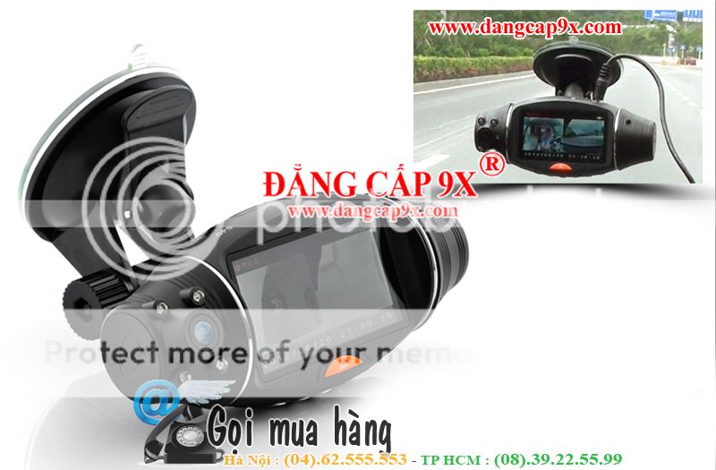 Camera hành trình, hộp đen ôtô DVR SC310 HD, tích hợp 2 camera và GPS