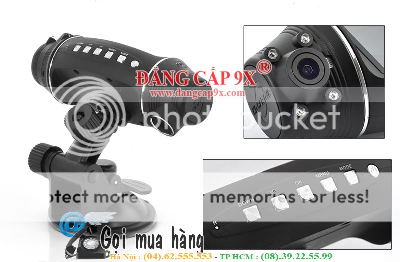 Camera hành trình, hộp đen ôtô DVR SC310 HD, tích hợp 2 camera và GPS
