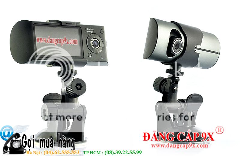 Camera hành trình X3000 tích hợp 2 camera và GPS