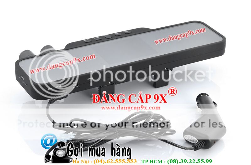 Camera hành trinh dạng gương 2 camera hồng ngoại HDVR- I233